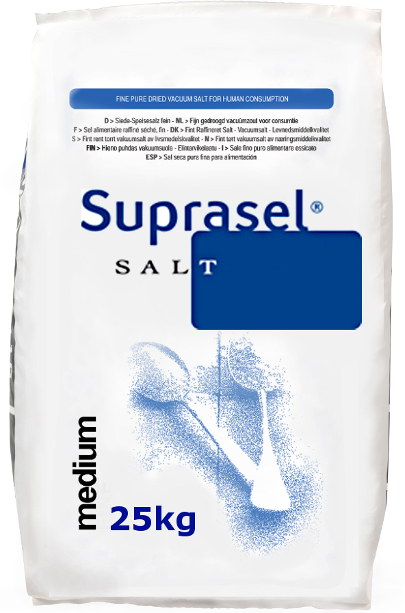 Suprasel Fijn Zout (EFP) 25 kg (03310), Hengelo Salt Specialties